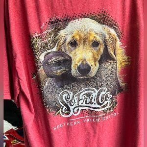 Red Southern Fried Cotton T-shirt